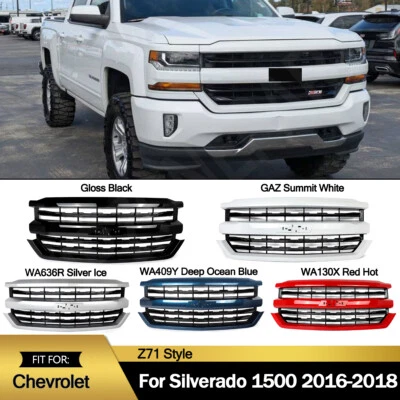 Z71 Style Front Bumper Grille Grill For Chevrolet Silverado 1500 2016 2017 2018 - Image 1 of 3