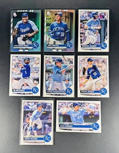 2023 Topps Big League KC ROYALS 8-Card TEAM SET Rainbow Foil + Base + RCs! - Picture 1 of 10