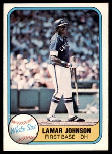 1981 FLEER LAMAR JOHNSON . CHICAGO WHITE SOX #350
