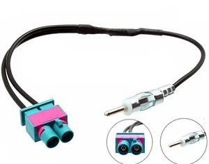 Adattatore aereo per Audi A3 A4 A5 A6 A8 R8 TT Z doppia antenna Fakra DIN CT27A51 - Foto 1 di 4