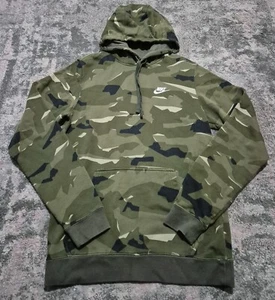 Sudadera con capucha Nike Sportswear Club camuflaje para hombre talla S verde - Imagen 1 de 9