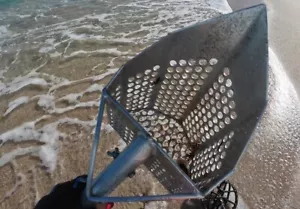 Beach Scoop, CUSTOM-Various Metals- TOUGH !- Metal Detecting Sand Sifter Digging - Picture 1 of 24