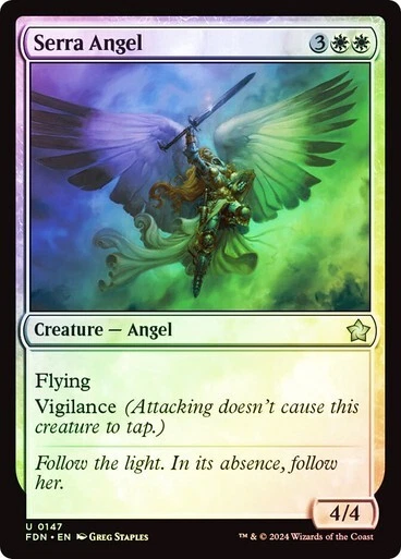 Serra Angel (0147) - Foundations - Uncommon (Foil) - Изображение 1 из 1