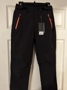 Free Soldier Damen-Skihose Outdoor Schnee schwarz/orange 27" Taille 30" Schrittlänge - Bild 1 von 5