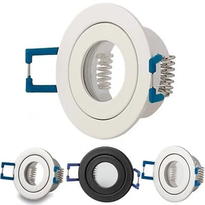 Einbaurahmen GU11 MR11 IP44 rund Bad Gehäuse 40mm Sauna Einbau-Spot Außen - Bild 1 von 30