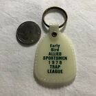1978 Allied Sportsmen Alden New York Trap League Glow In Dark Keychain Key Ring