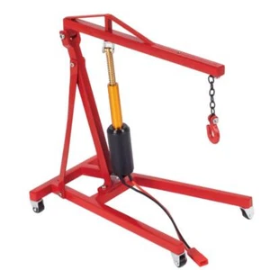 RC 1/10 Scale ENGINE Hoist Crane Jack Motorized METAL Lift -RED- - Picture 1 of 8