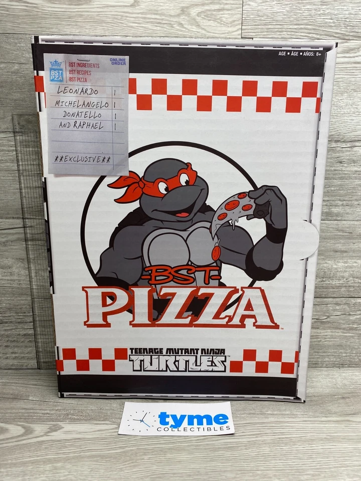 Figuras de acción abiertas BST AXN Pizza Teenage Mutant Ninja Turtles exclusivas de 4 piezas Foto 1 de 4