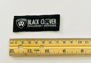 Live Lucky Black Clover Tag  Embroidered Sports Hats Patches - Picture 1 of 3