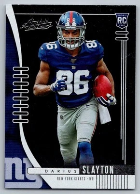 2019 Panini Absolute Blue Darius Slayton New York Giants #108 - Image 1 of 2