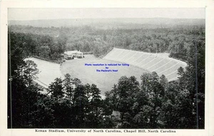 De colección Kenan Stadium University Carolina del Norte Chapel Hill negro-blanco PC sin publicar - Imagen 1 de 2