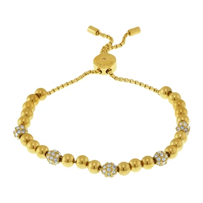 Pulsera Michael Kors Blush Rush tono dorado con cuentas MKJ5218710 Foto 1 de 4