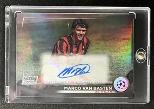 Marco Van Bastian Signed Auto 2022/23 Topps Chrome UEFA UCL #CA-MVB AC MILAN - Picture 1 of 3