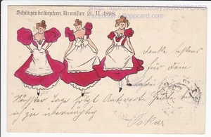 MÄHREN , LITHO SCHÜRZENKRÄNZCHEN KREMSIER , KROMERIZ , 1898 Q - Bild 1 von 2