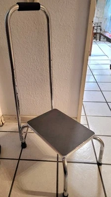 Komfort Trittstufe mit Haltegriff Höhenverstellbar bis 150 kg belastbar - Bild 1 von 4