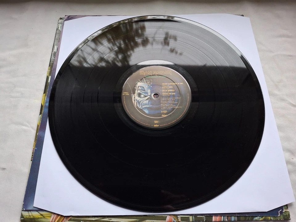 IRON MAIDEN SOMEWHERE IN TIME Original press 1986 USA LP ARCHIVED MINT PLAY - Image 1 of 4