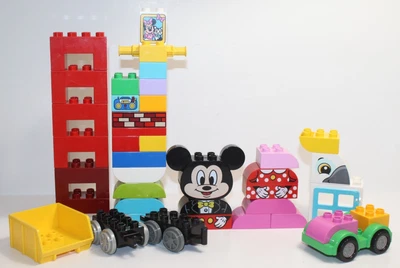Lego Duplo Lote Mixto Bloques de Construcción - Mickey Mouse Minnie Mouse y Vehículo Foto 1 de 4