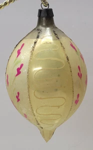 Polonia Pintado a Mano Lágrima Vidrio Bombilla Adorno Navidad 4" - Imagen 1 de 6