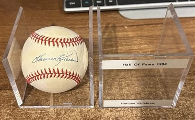 HARMON KILLEBREW Signed Ball MINNESOTA TWINS Baseball HOF 1984 No COA - Image 1 of 3