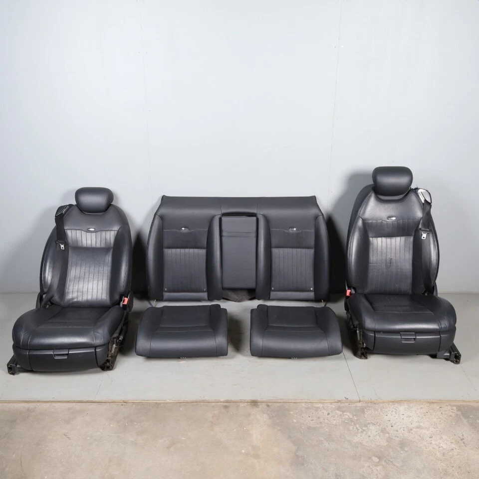 2007-2008 Mercedes CL550 CL600 Front Seat Set With Rears Black Leather OEM used - Image 1 of 4