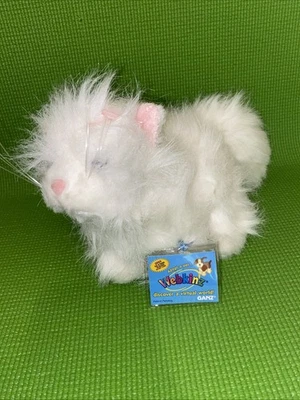 Webkinz White Persian Cat Y2K 2007 Pink Bows (No Code) - Image 1 of 4