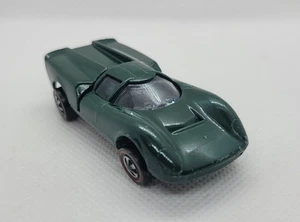 🔴Vintage tutto originale Redline Hotwheels EX US Lola GT70 verde smalto scuro  - Foto 1 di 8