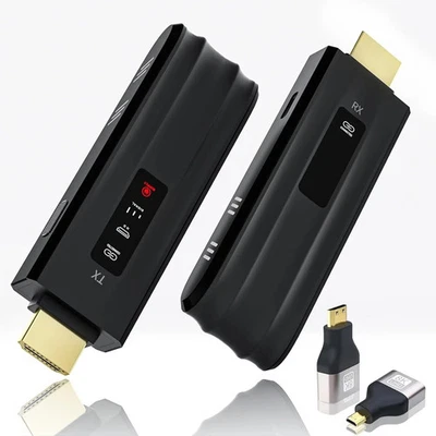 Wireless HDMI Transmitter & Receiver 4K, Plug & Play 165FT HDMI Extender Kit 2.4 - Image 1 of 4