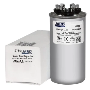 35 + 7.5 uf MFD 370 440 VAC Condensador Doble Redondo 12784 Reemplaza C33575R C43575R - Imagen 1 de 4