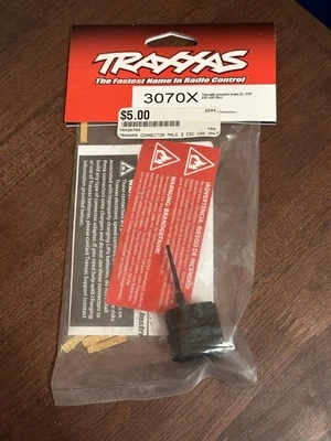 New Traxxas Part 3070X Connector Male (2) For ESC Use Only Free Shipping - Image 1 of 2