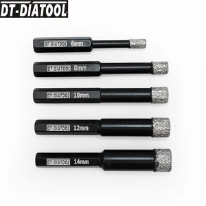Brocas de perforación de diamante de 6 mm-14 mm 2 piezas sierra de orificio de núcleo cortes azulejos mampostería granito - Imagen 1 de 13