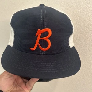 Cappello berretto vintage anni 80 Chicago Bears Youngan SnapBack camionista Corea raro - Foto 1 di 12