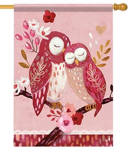 Love Owls House Flag - Picture 1 of 1