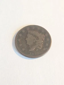 1833 Coronet Head Cent Penny Coin - Lot BT680 - Picture 1 of 2