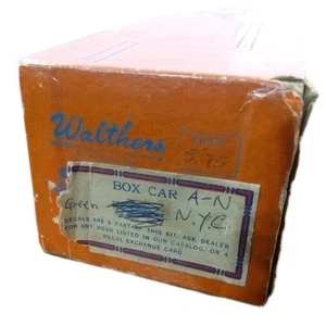 O Scale 40’ Train Car/ A-N NYC Central Model Train Kit-Walthers VINTAGE NOS  - Picture 1 of 12