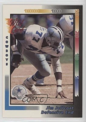 1992 Wild Card Jim Jeffcoat #165 - Image 1 of 2