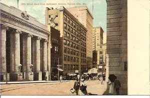 KANSAS CITY MO, 1. NAT BANK, 10. ST, POSTKARTE - Bild 1 von 1