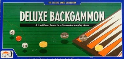 House Martin Deluxe Backgammon Board Game Wooden Pieces 1992 (8yrs+) ~ Complete - Image 1 of 4
