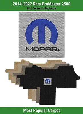 Tapete frontal Lloyd Ultimat para '14-22 Ram ProMaster 2500 com logotipo azul M-Mopar - Imagem 1 de 4