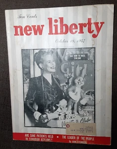 1947 NEW LIBERTY Magazine~BUGS BUNNY TOY DOLL Cover~DOLORES MORAN~Billy De Wolfe - Picture 1 of 15