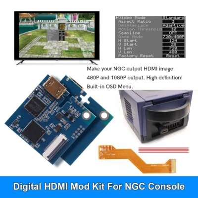 Internal NGC 1080P Digital to Digital HDMI Mod Kit For NGC GameCube Console - Image 1 of 4