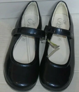 Girls Primigi Metalic Navy Blue Patent Leather Mary Jane Shoes Size 36 - Picture 1 of 5