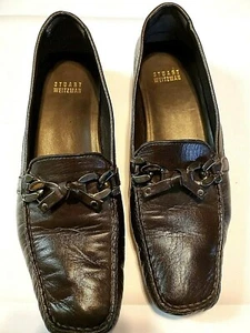 STUART WEITZMAN BROWN LOAFER SIZE US 8 N NO BOX LITTLE WEAR SEE PICS FOR DETAILS - Picture 1 of 12