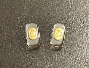 NUEVO Repuesto MontBlanc Almohadillas Nariz Atornillables para Anteojos Gafas de Sol Dorado - Imagen 1 de 4