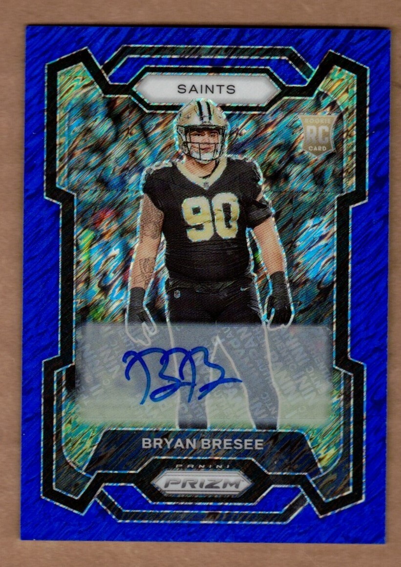 2023 PANINI PRIZM AUTO PRIZMS BLUE SHIMMER #372 BRYAN BRESEE #18/25