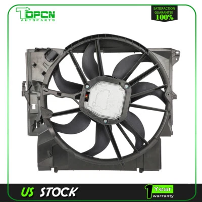 Electric Radiator Cooling Fan Assembly Fits BMW 335XI 2007-2008 BMW 135I 08-13 - Imagem 1 de 4