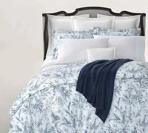 Ralph Lauren Genevieve blue Floral Full Queen Duvet Cover $355 MSRP NEW - Picture 1 of 4