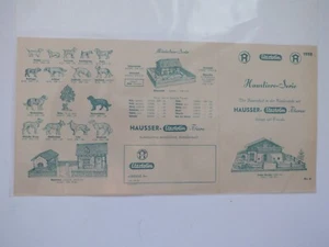 Hauser - Elastolin Leaflet - Pets Series - 1958 - B17 - Picture 1 of 2