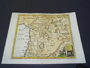 Antica mappa della Siria di Philipp Cluver 1697 - Foto 1 di 5