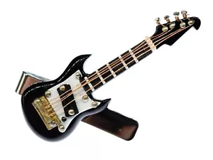 E-Gitarre Krawattennadel Krawattenhalter +Box Miniblings Gitarrist Musik Schwarz - Bild 1 von 5