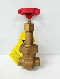 Milwaukee 1169 Manual Bronze Solder End Wedge Gate Valve 1/2" ~ NEW - Picture 1 of 3